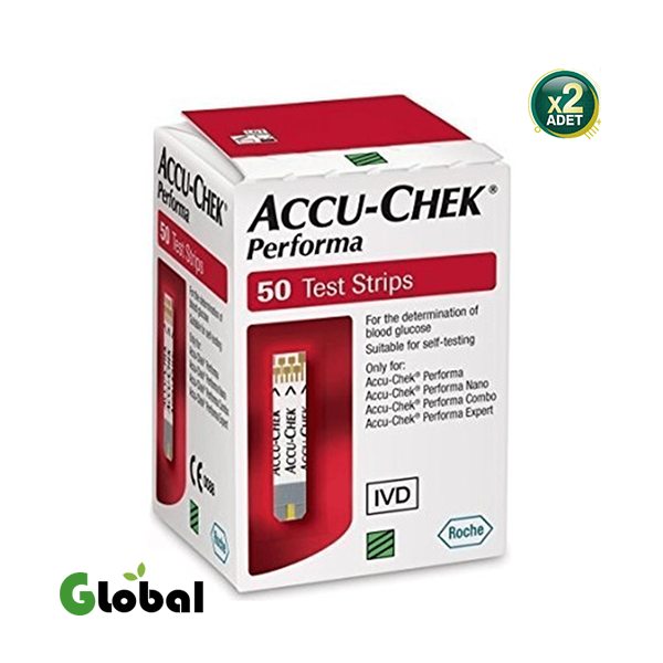 شرائط اختبار نسبة السكر في الدم Accu-Chek Performa Nano – عدد 50 شريط